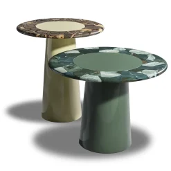 Tavolino rotondo in verde Jasper Arena
