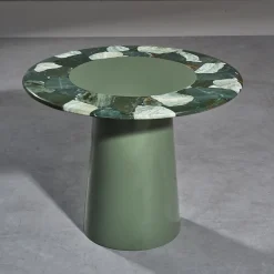 Tavolino rotondo in verde Jasper Arena