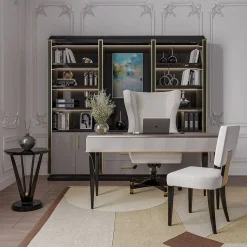 Tavolino rotondo nero dalla Collezione Studio Privè #3