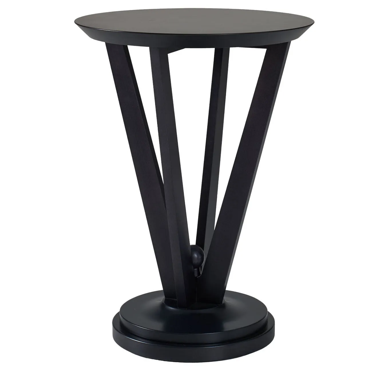 Tavolino rotondo nero della Collezione Studio Privè #1