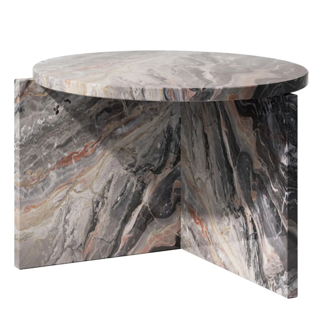 Tavolino rotondo Origin in marmo Arabescato Orobico di Artefatto Design Studio