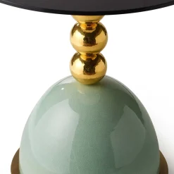 Tavolino rotondo verde Pins
