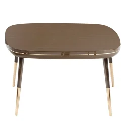 Tavolino Sabrina Brown con piano in legno