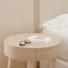Tavolino Santos con gambe in rafia sand della Collezione Riviera