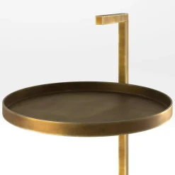 Tavolino Secondopiano in ottone con luce LED