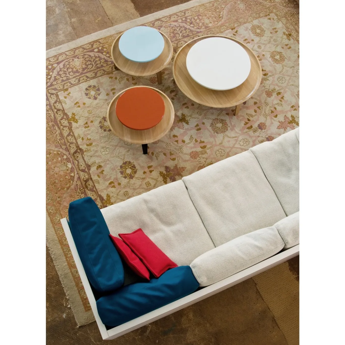 Tavolino Secreto in Rovere Arancione