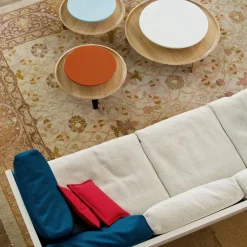Tavolino Secreto 90 Piano Bianco in Rovere
