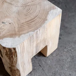 Tavolino Skelly Cube finitura naturale