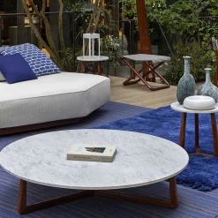 Tavolino Sunset Round Lucido Mediterraneo + Carrara di Paola Navone