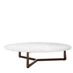 Tavolino Sunset Round Lucido Mediterraneo + Carrara di Paola Navone