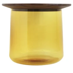 Tavolino Tea ambra/noce