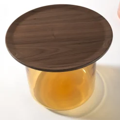 Tavolino Tea ambra/noce