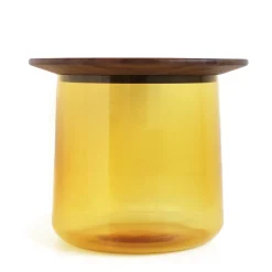 Tavolino Tea ambra/noce