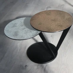 Tavolino Tino 2 in bronzo e argento