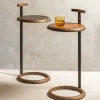 Tavolino Toiles de Noyer in noce color Cognac