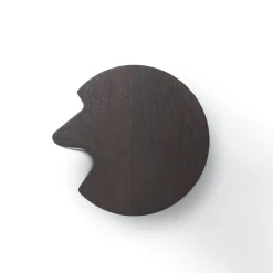 Tavolino Woody in Pelle Nera