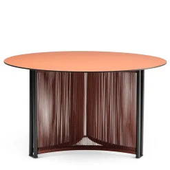 Tavolo Altana T-RO Round Brick-Red di Antonio De Marco