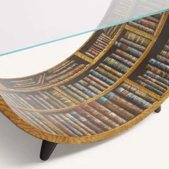 Tavolo basso curvo Libri
