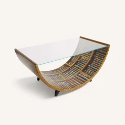 Tavolo basso curvo Libri