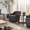Tavolo basso Ronin con top in legno