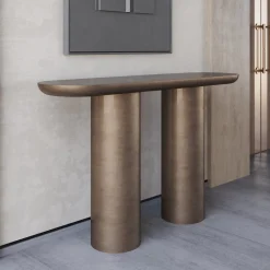 Tavolo Console in Bronzo Vintage Eva