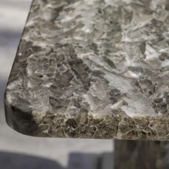 Tavolo consolle Strata in alabastro grigio