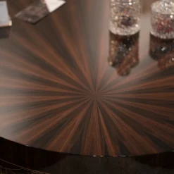 Tavolo da caffè rotondo in legno Mimì