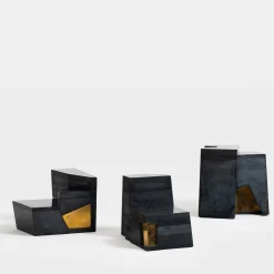 Tavolo da caffè Sedimento 1.3 in cemento nero
