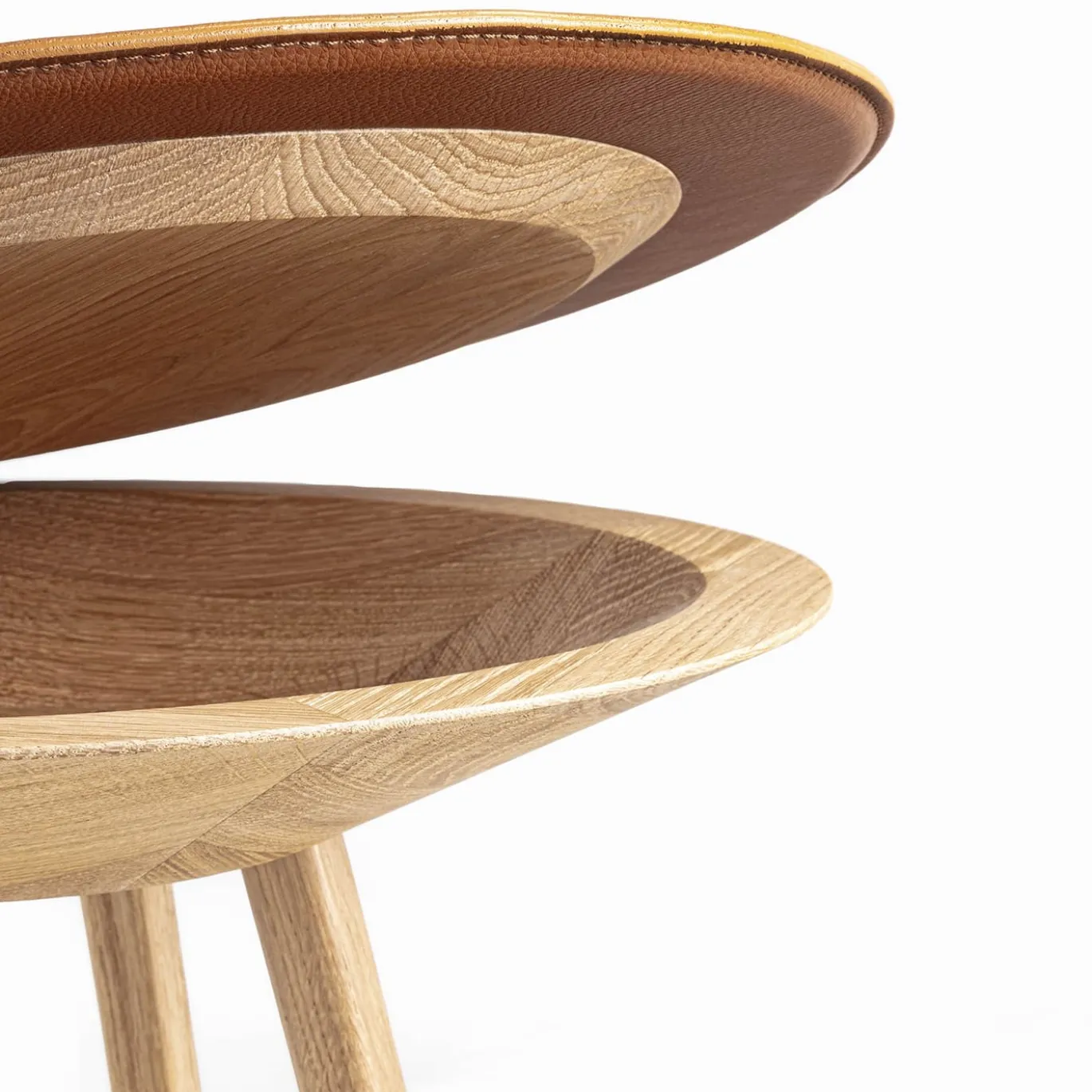 Tavolo d'accento Joker Round Brown