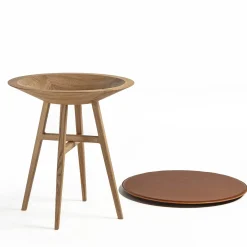Tavolo d'accento Joker Round Brown
