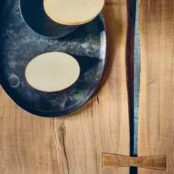 Tavolo da pranzo a 2 pezzi in legno Inulivo