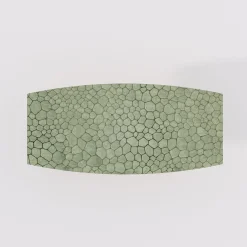 Tavolo da pranzo Aurea in sicomoro verde menta e legno Bolivar verde oliva