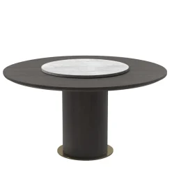 Tavolo da pranzo Circle con Lazy Susan di Gianluigi Landoni