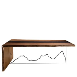 Tavolo da pranzo Columna in legno di rovere