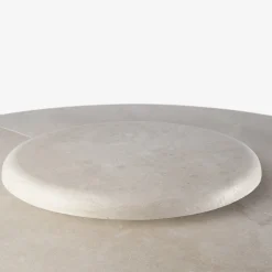 Tavolo da pranzo esterno in pietra travertino beige Hermu 180