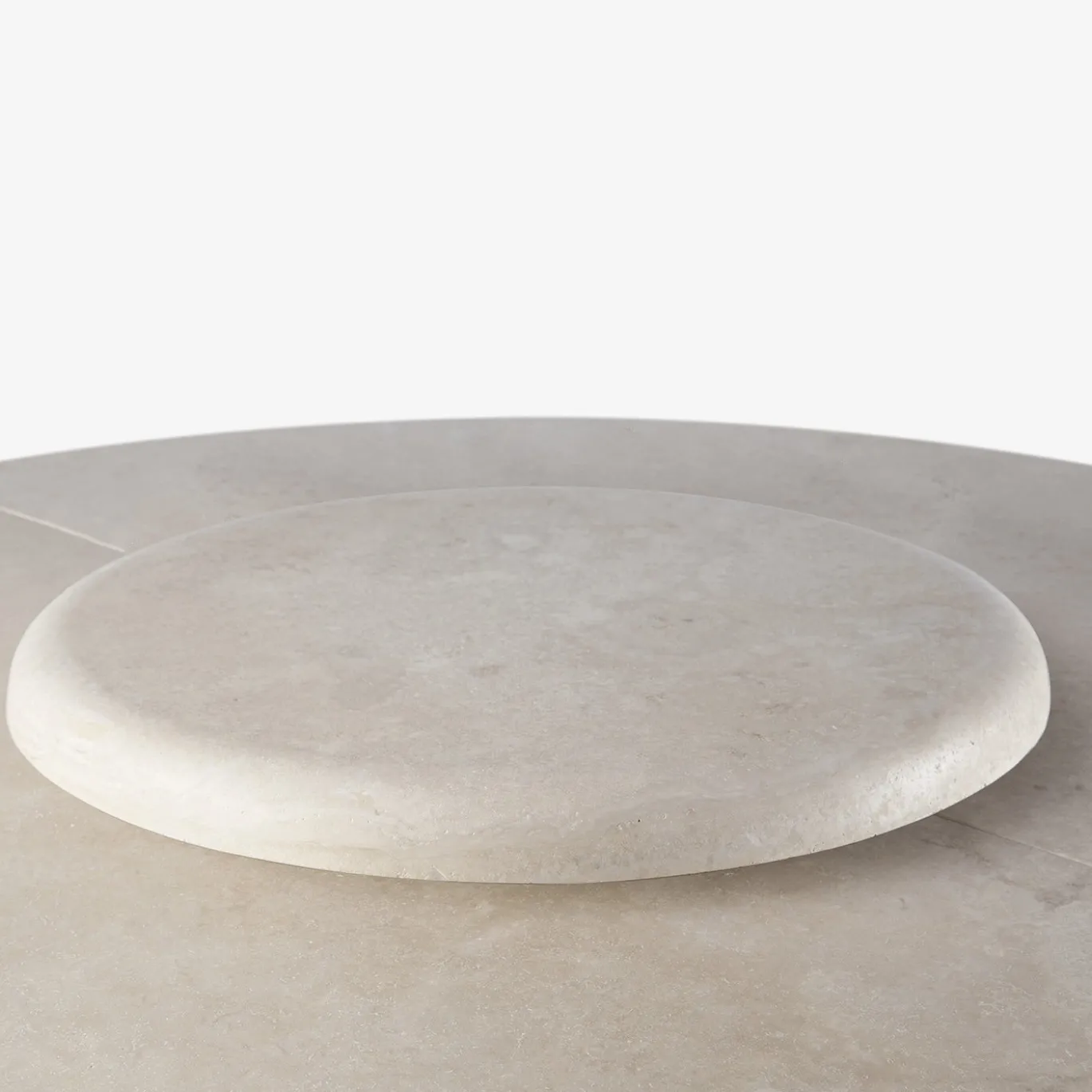 Tavolo da pranzo esterno in pietra travertino beige Hermu 180