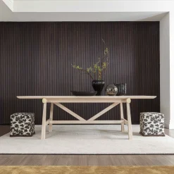Tavolo da pranzo Hashi beige in legno