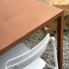 Tavolo Da Pranzo In Alluminio Cocciopesto