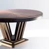Tavolo da pranzo in ottone e zebra