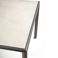 Tavolo da pranzo Milano rettangolare in gres porcellanato Industrial Ivory