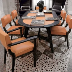 Tavolo da pranzo ovale di Michele Bonan