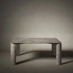 Tavolo da pranzo quadrato Taula Gris du Marais