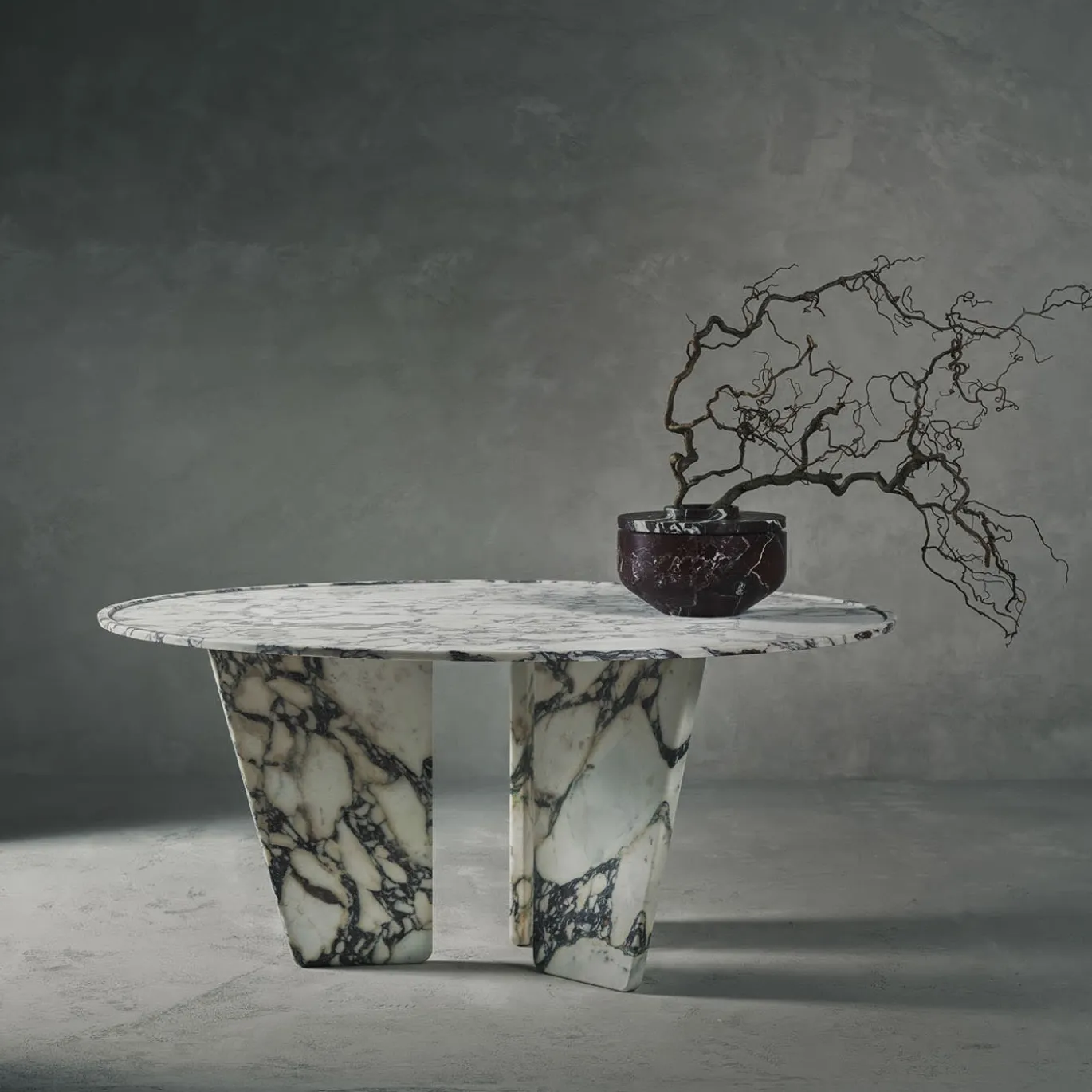 Tavolo da Pranzo Queen in Calacatta Viola