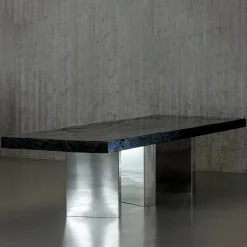 Tavolo da pranzo rettangolare in legno Black Moon