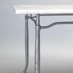 Tavolo da pranzo rettangolare Intreccio in acciaio inox