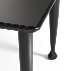 Tavolo da pranzo rettangolare Morbio nero di Achille Castiglioni
