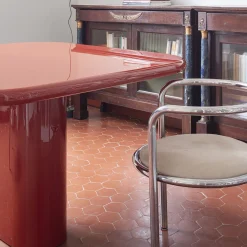 Tavolo da pranzo rosso Merenda