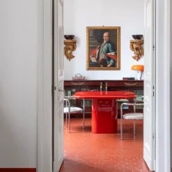 Tavolo da pranzo rosso Merenda
