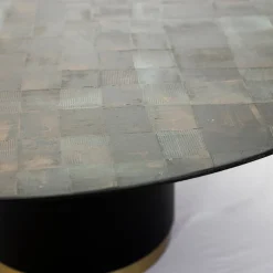 Tavolo da pranzo rotondo nero