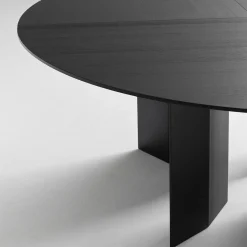 Tavolo da pranzo rotondo Praia 180 in legno nero